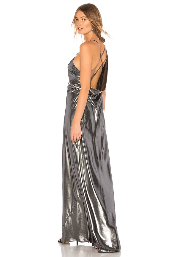 view 1 of 4 ROBE DE SOIRÉE in Gunmetal