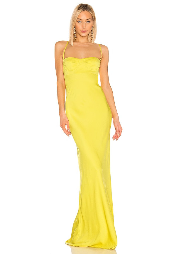 view 1 of 3 Bustier Gown in Lemon