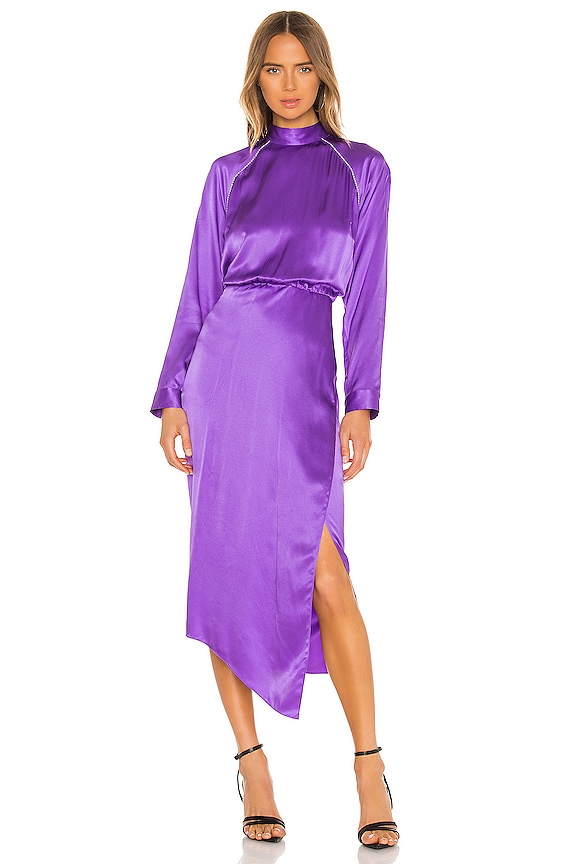 view 1 of 4 Raglan Dress With Crystal in Grape