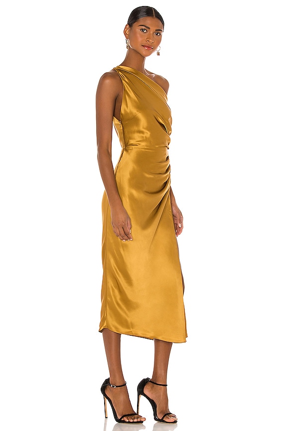 view 2 of 4 VESTIDO MIDI in Ochre
