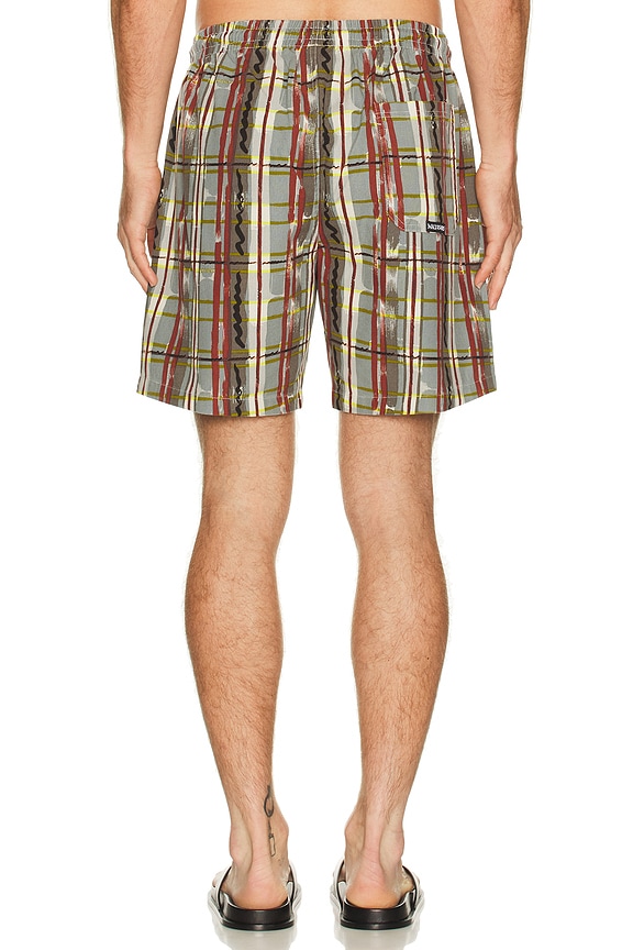 view 2 of 5 Ember Plaid Jam Short in Grey