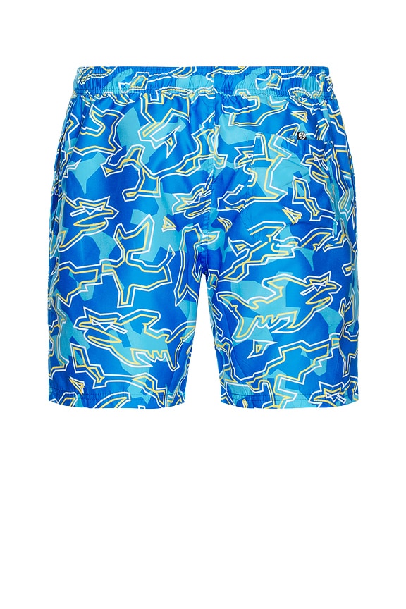 view 2 of 5 Bad Fish Classic Swim Trunks in Blue