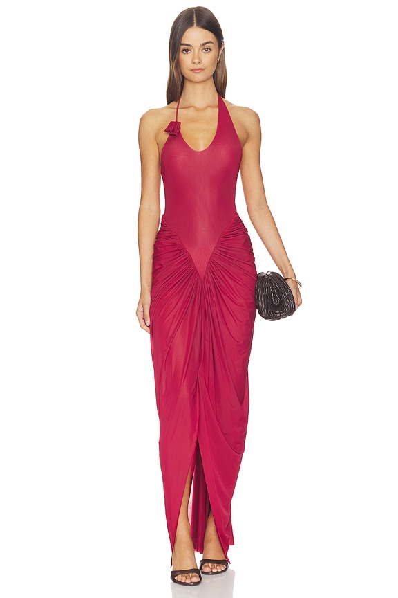 view 1 of 4 ROBE VESTALIA in Merlot