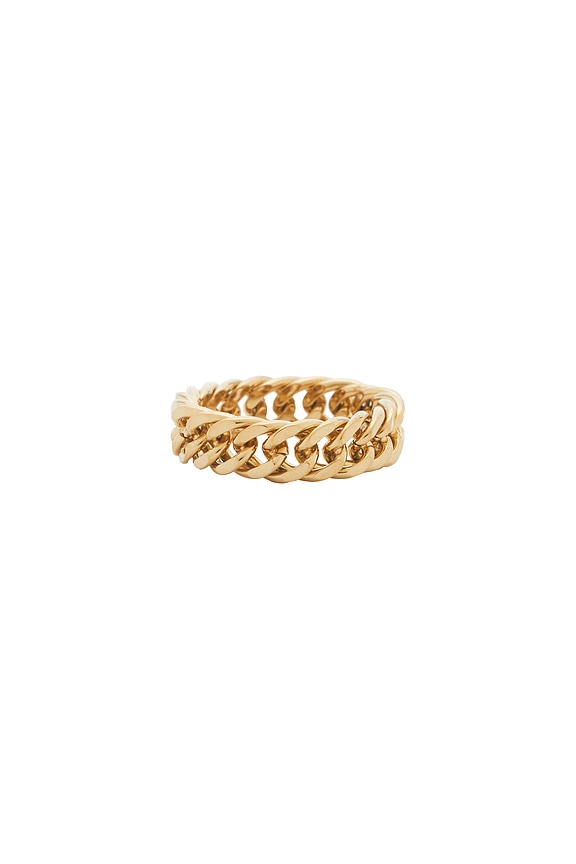 view 2 of 3 Chain Link Ring in Gold
