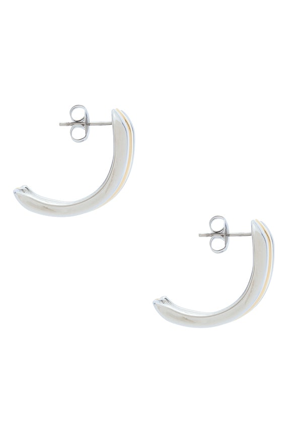 view 2 of 3 CLOUS D'OREILLES MAYA in Gold & Silver