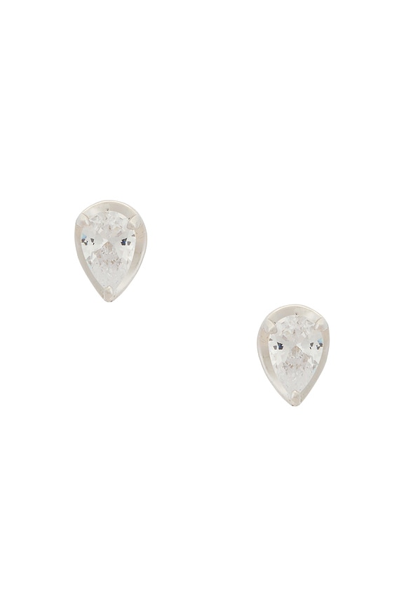 view 1 of 2 PENDIENTES DE TACHUELA CENTER in Silver