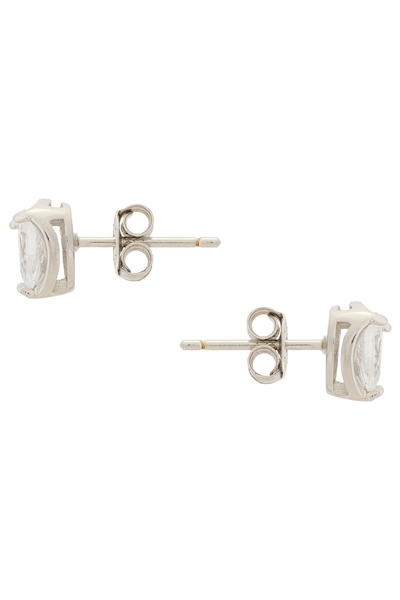 view 2 of 2 PENDIENTES DE TACHUELA CENTER in Silver