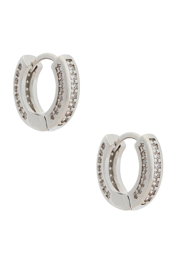 view 1 of 3 Charlotte Hoops Earring in Silver