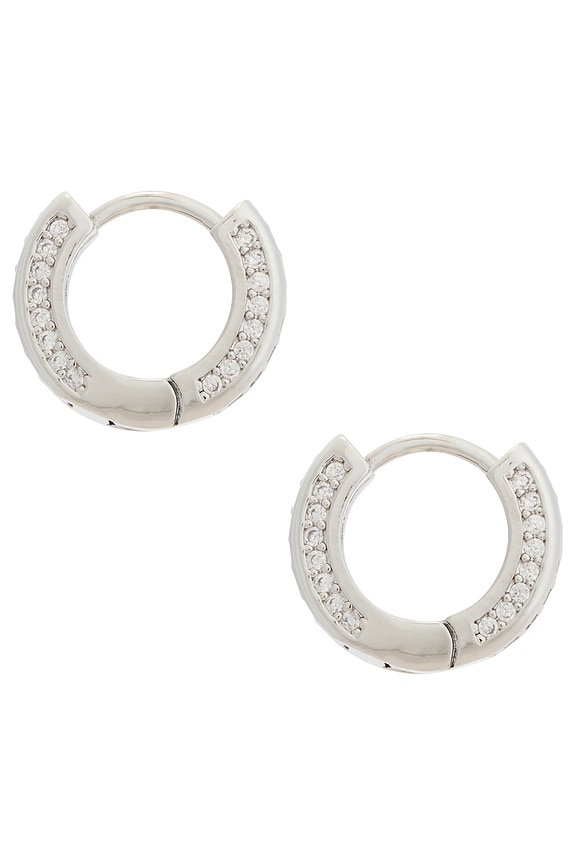 view 2 of 3 Charlotte Hoops Earring in Silver