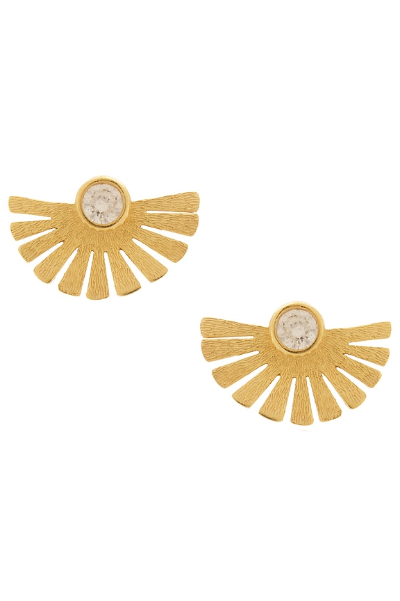 view 1 of 2 Sunray Earrings in Gold