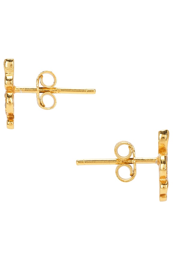 view 2 of 2 Mini Vermeil Snake Studs in Gold