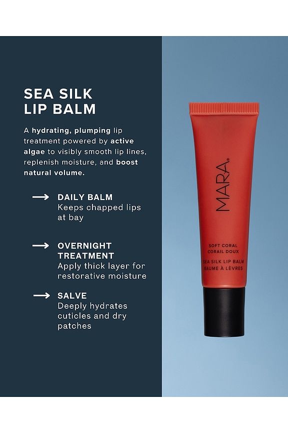 view 2 of 7 Sea Silk Lip Balm in Soft Coral