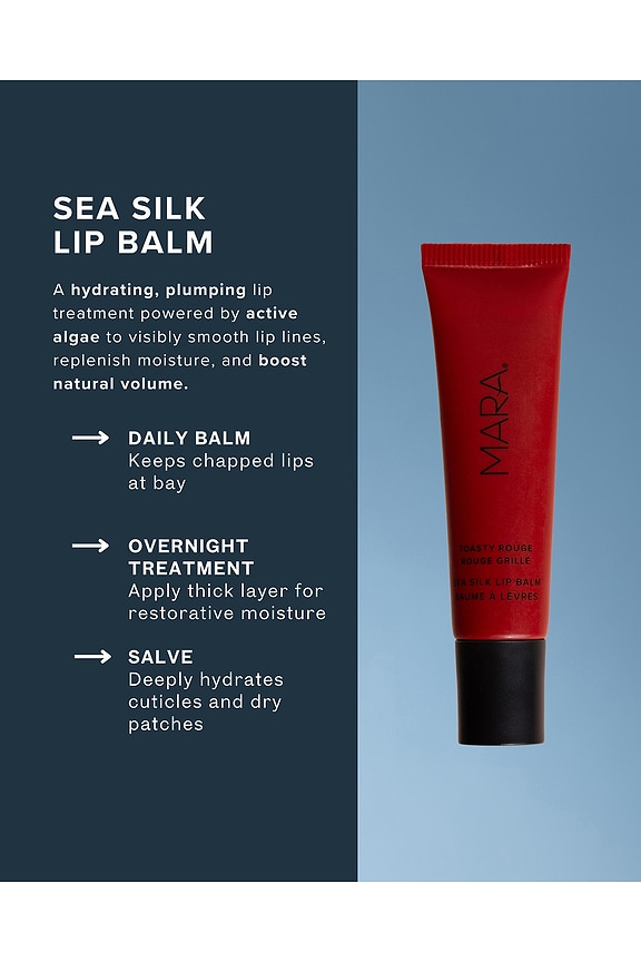 view 2 of 8 BÁLSAMO LABIAL SEA SILK LIP BALM in Toasty Rouge