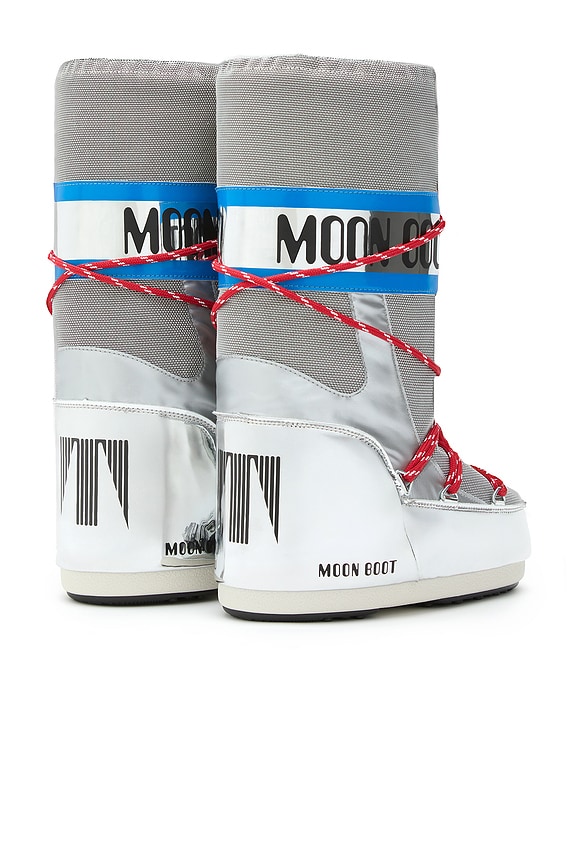 view 2 of 2 Kids Icon Space Racing Boot in Silver, Blue, & Red