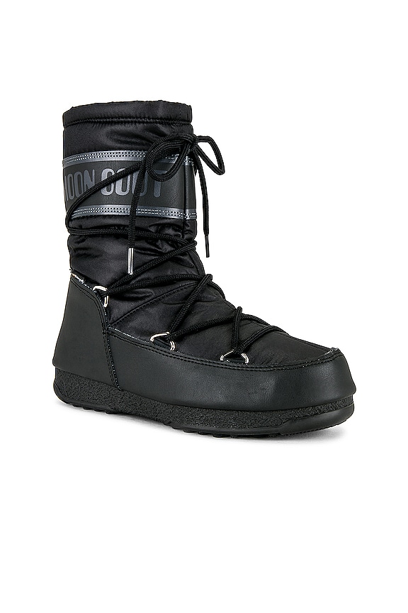 view 2 of 3 Mid Nylon Boot in Black