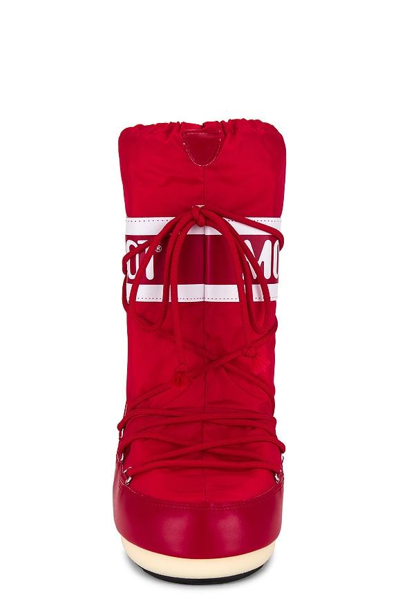 MOON BOOT Icon Nylon Boot in Red | REVOLVE