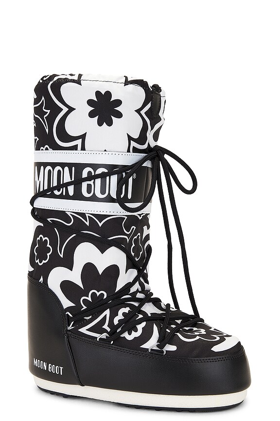 view 2 of 5 САПОГИ ICON FLOWER in Black & White