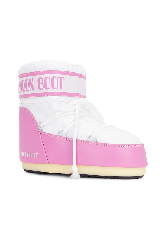 view 2 of 5 Icon Lowboot in Pink & White