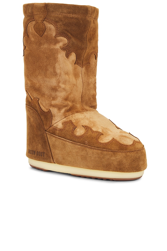 view 2 of 5 Icon Suede Embroidery Boot in Cognac