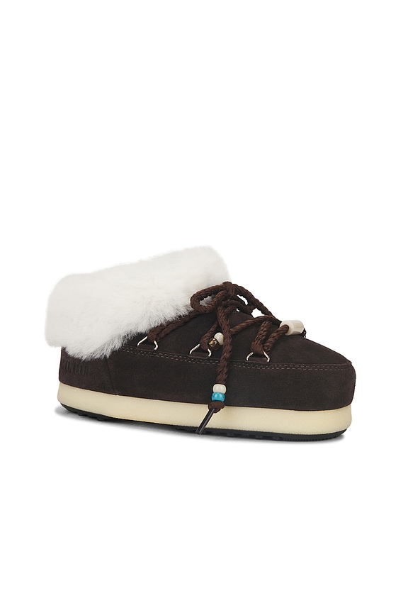 view 2 of 5 Evx Mule Suede Bead Boot in Dark Brown & Natural