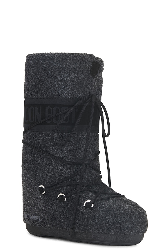 view 2 of 5 Icon Felt Boot in Black Melange