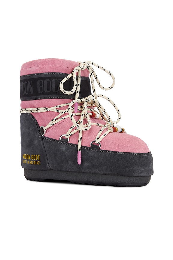 view 2 of 5 X Guest in Residence Low Suede Beads Boot in Grey & Rose