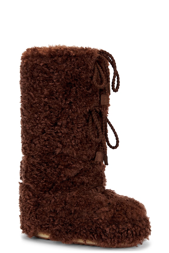 view 2 of 5 Icon Curly Extra Boot in Dark Brown