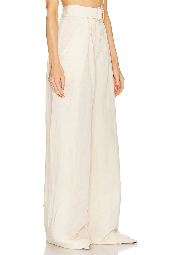 view 2 of 4 PANTALON PLISSÉ in Beige