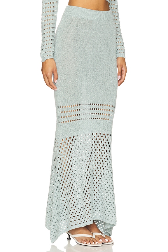 view 2 of 6 FALDA MIDI in Seafoam Knit