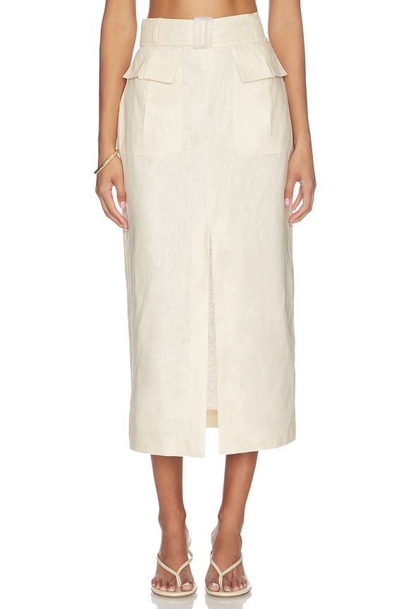 view 1 of 6 JUPE MIDI in Cream