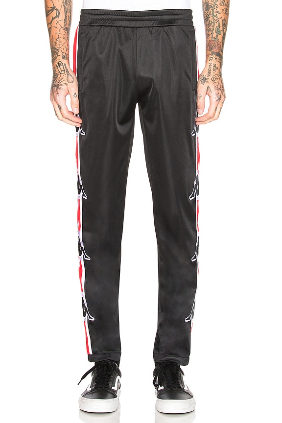 view 2 of 5 x Kappa Stripe Pants in Black & Red