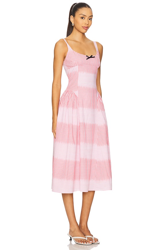 view 2 of 4 Rosalie Dress in Light Red Gingham
