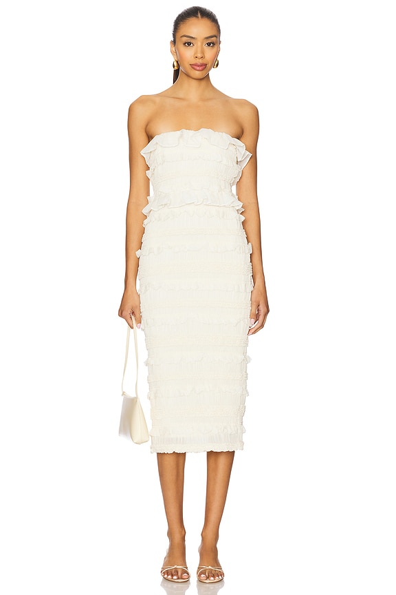 view 1 of 4 Annalise Dress in Ivory
