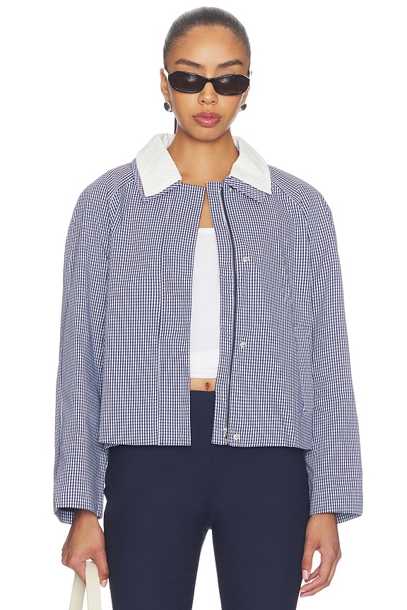 view 2 of 6 Milton Jacket in Navy Plaid