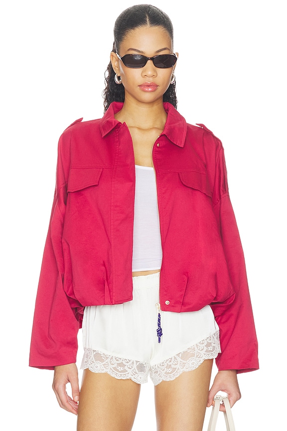 view 2 of 5 Archie Jacket in Ruby