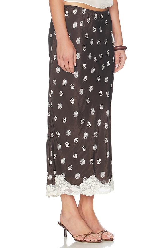 view 2 of 7 JUPE ALEXI  in Brown Rose Print