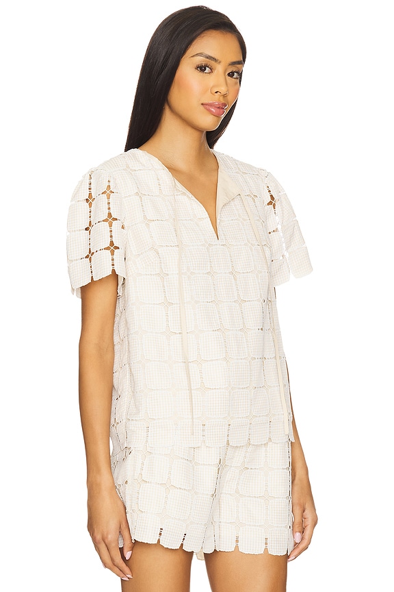 view 2 of 4 Mila Top in Beige