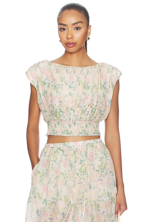 view 1 of 4 Ara Top in Vintage Floral Print