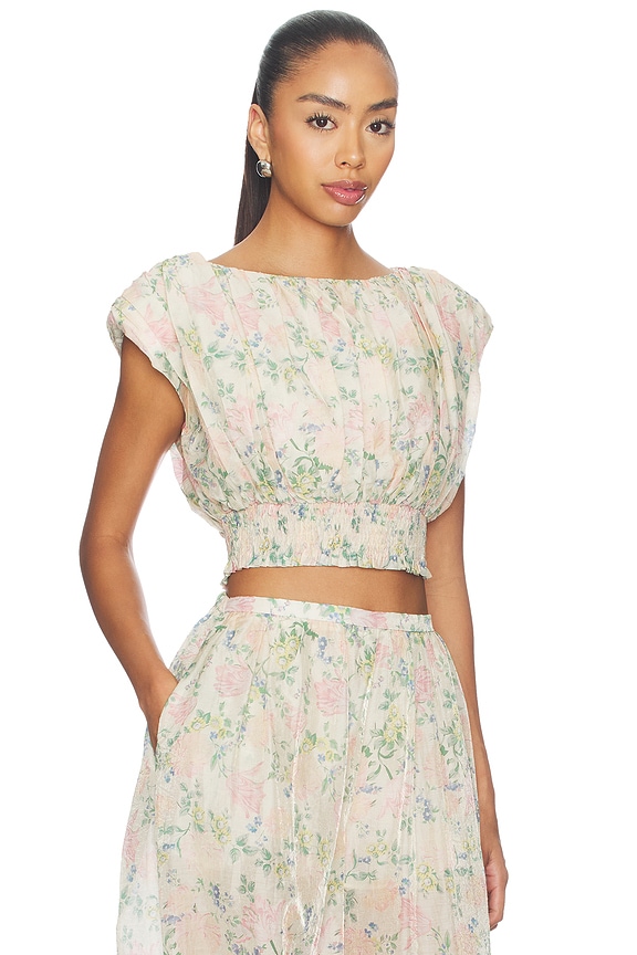 view 2 of 4 Ara Top in Vintage Floral Print