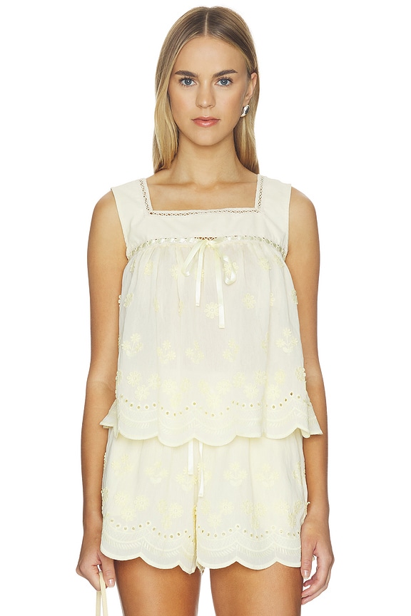 view 1 of 5 Odette Top in Butter Yellow