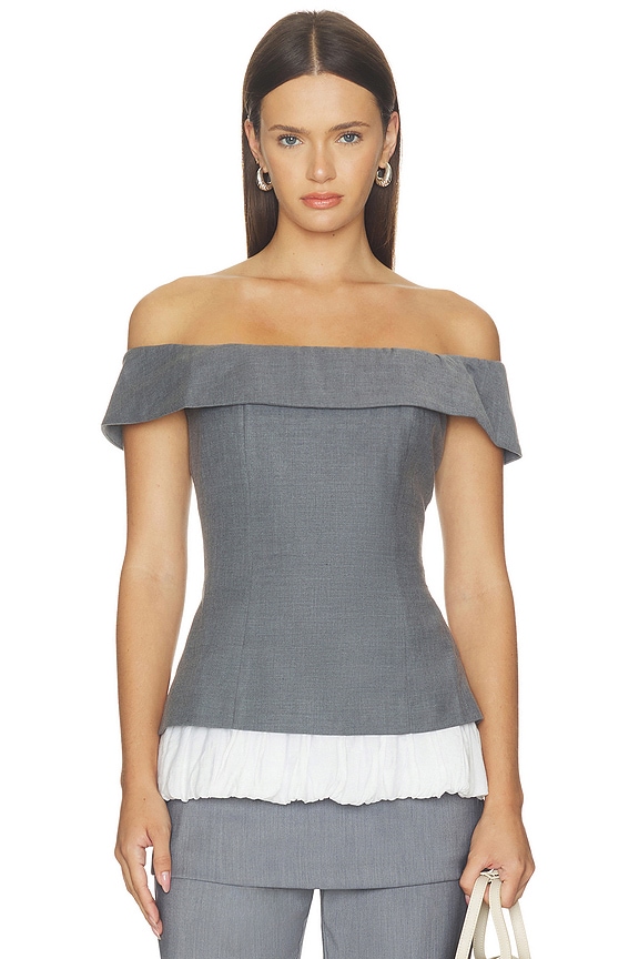 view 2 of 5 Ivy Top in Grey
