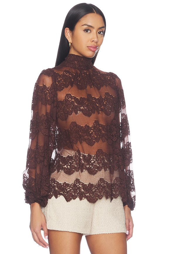 view 2 of 4 Shana Top in Brown
