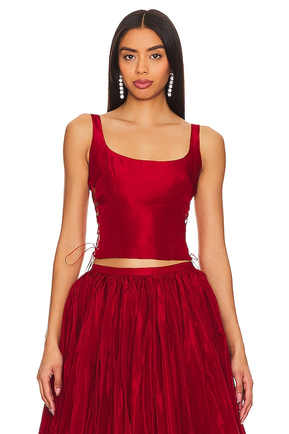 view 2 of 5 Devon Top in Red