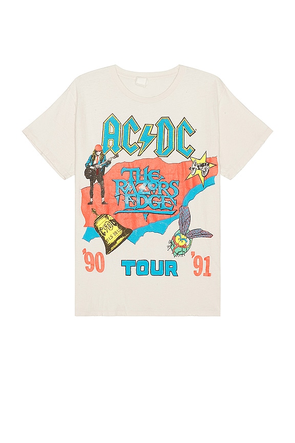 view 1 of 3 AC/DC T-shirt in Vintage White