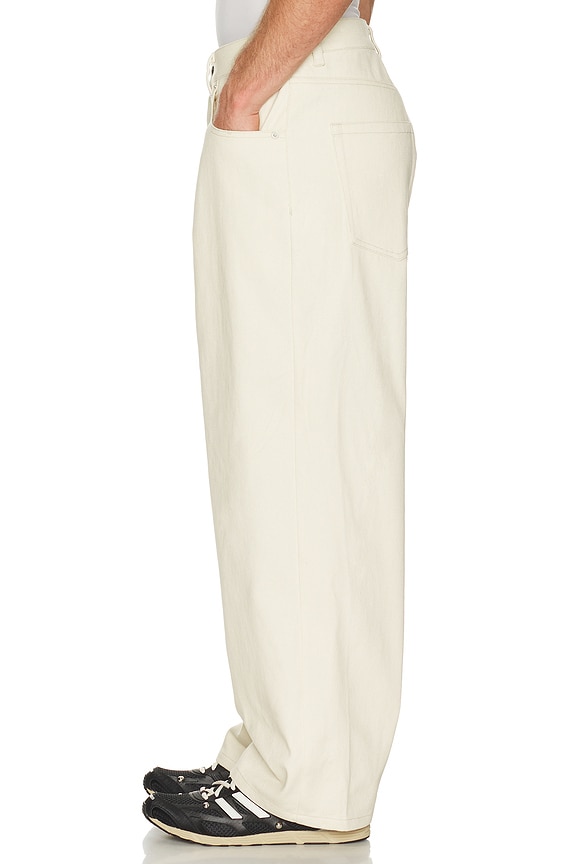 view 2 of 5 5-Pocket Twill Pant in Natural