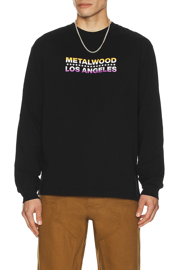 view 2 of 4 Flyer Long Sleeve Tee in Black