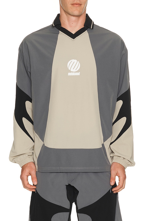 view 1 of 4 Machine Longsleeve Polo in Black