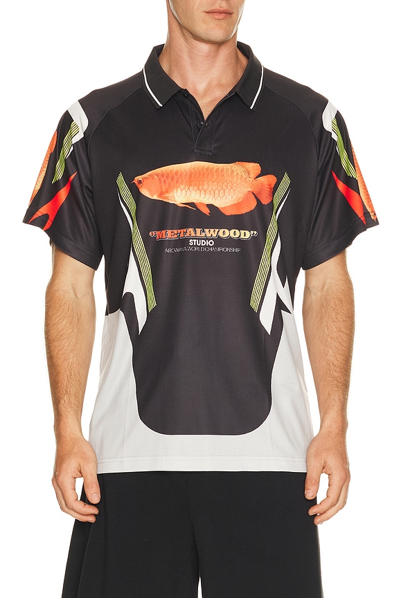 view 1 of 4 Arowana Sport Polo in Black