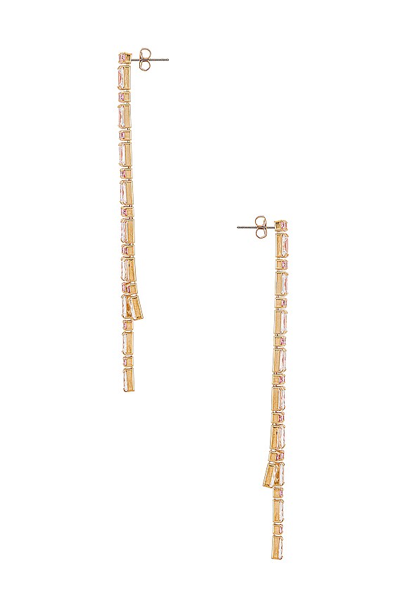 view 2 of 2 Eva Earrings in Gold & Pink