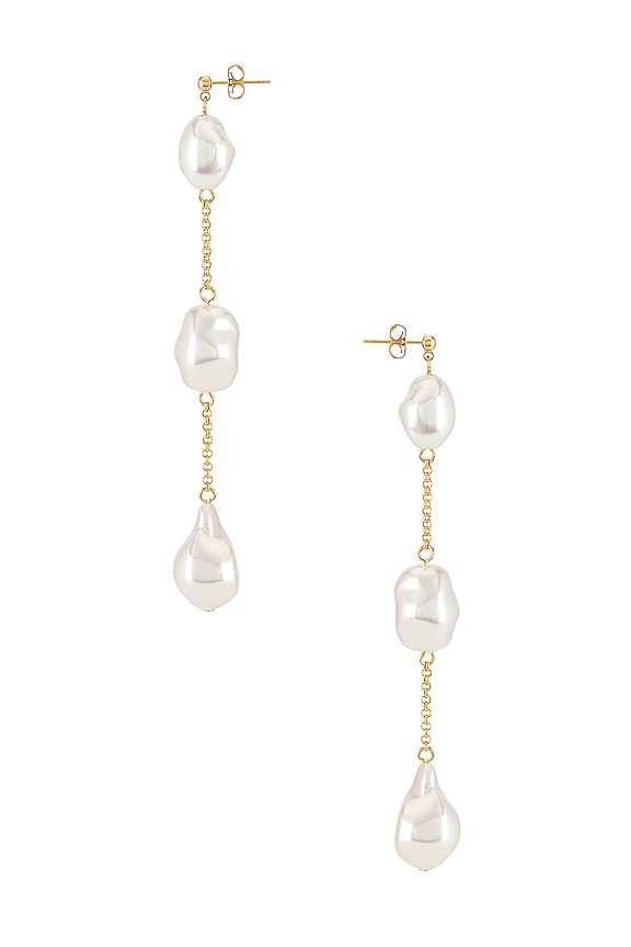 view 2 of 2 Luna Earrings in Gold